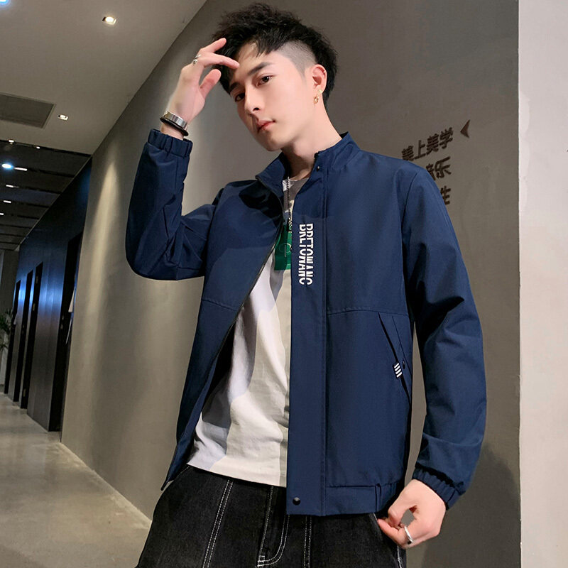 男士外套2025新款春秋潮流休闲棒球服衣服夹克男图片