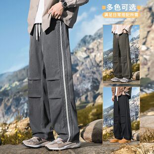 2025春秋冬新款港风大码欧美日工装修身直筒休闲裤男潮PANTS MEN