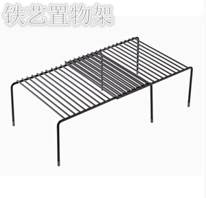 可伸缩铁艺置物架 厨房调料架收纳架家用沥水收纳 碗盘隔层架子