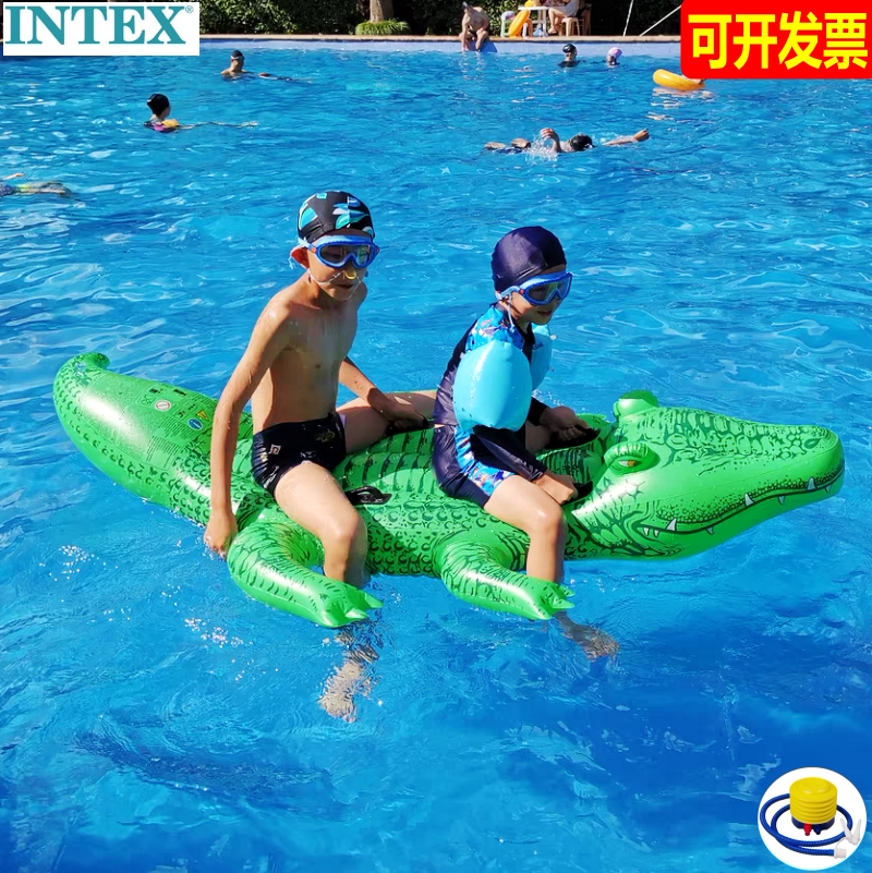 INTEX动物坐骑大号鳄鱼泳池玩具
