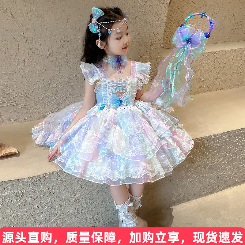 美人鱼洛丽塔吊带纱裙大厂出品图片