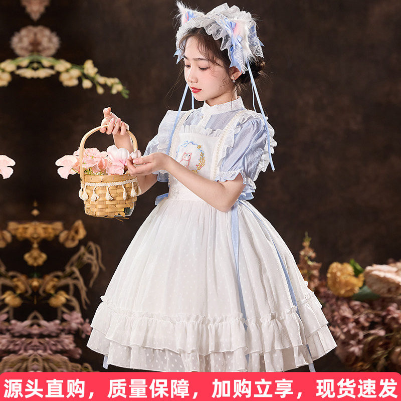日常洛丽塔吊带裙套装图片