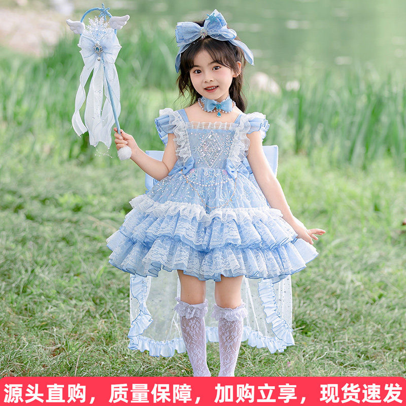 艾莎公主吊带蓬蓬纱裙正品认证图片
