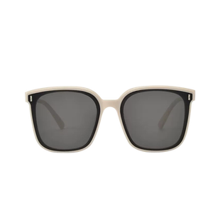 GM白框墨镜女款2025新款海边拍照高级感防紫外线白色太阳镜显脸小