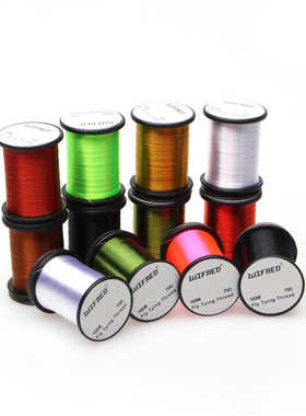 Wifreo现货75D飞蝇绑制线 12色100米装 微弹力 绑制线 标准线轴