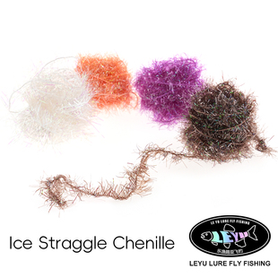 chenille管虫饰带毛钩躯体绑制动态仿生Hackle 绑制 straggle ice
