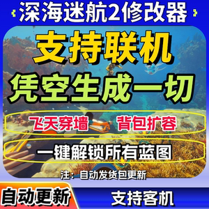 深海迷航2异星水域支持联机Steam专用修改器辅助科技工具凭空生成