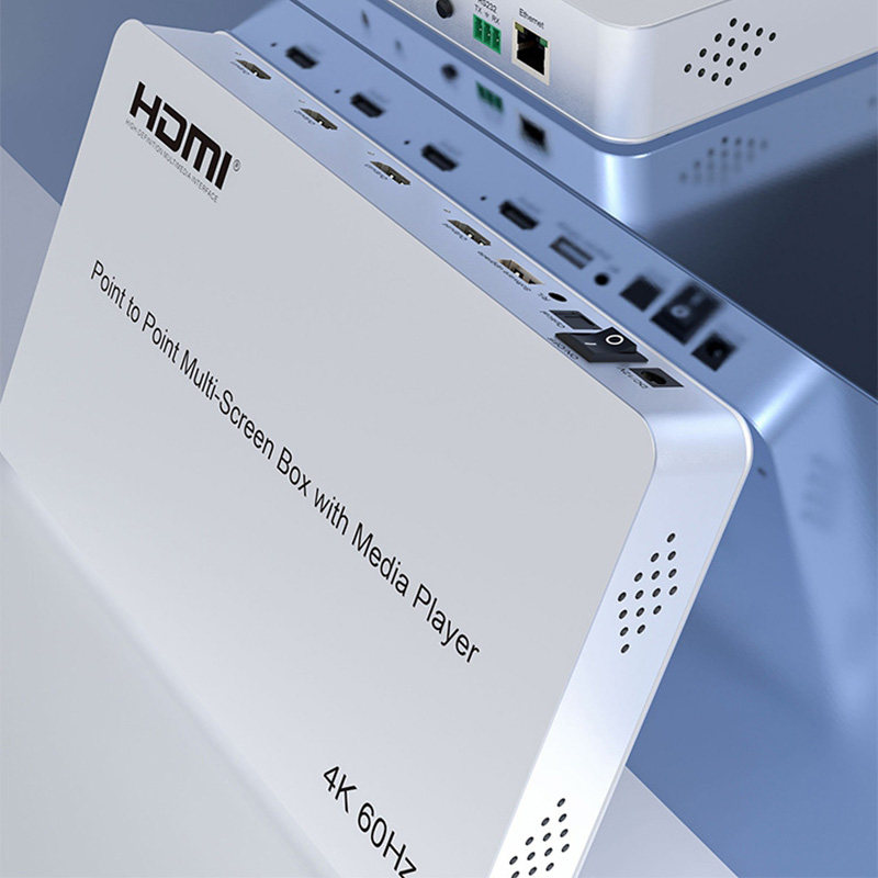 4K高清四画面拼接器HDMI 1x2 1x3 1x4 2X2电视拼接盒点对点多屏宝