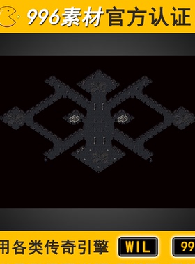 传奇地图素材地下洞穴大阻1层200 灰色禁地 高清地砖