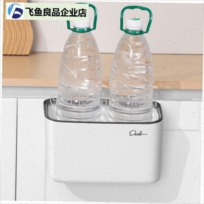 日本进口厨房g垃圾桶壁挂式家用带盖卫生间客厅纸篓厨余挂式收纳,