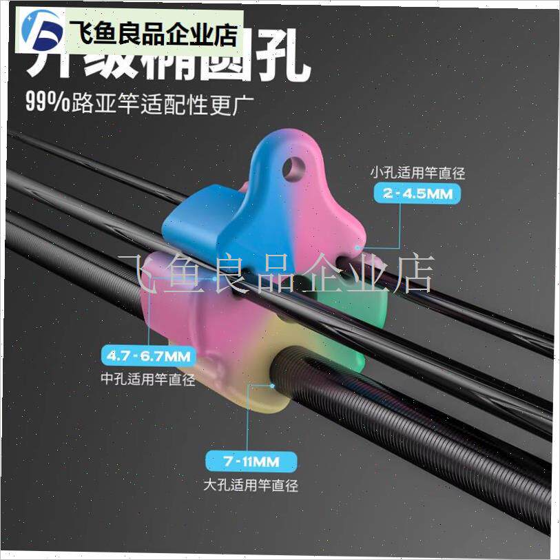 矽胶路亚束竿球退拔杆神器束杆球微物束杆带保R护套海矶竿收纳配,