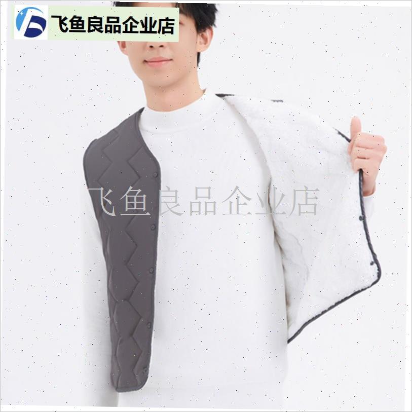 冬季新款马甲男羽绒棉加绒u加厚保暖羊羔绒棉坎肩内胆背心男士马,