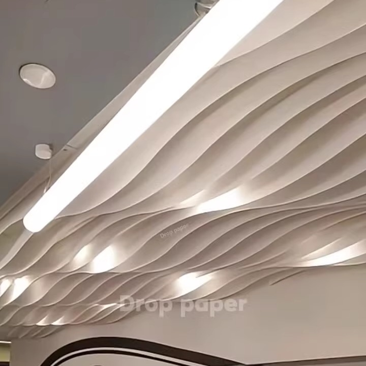 法国纹理纸配件 造型设计背景布办公吊顶灯装饰材料布料