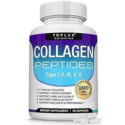 Toplux Multi Collagen Peptides Pills 1800 Mg Complex - Ty