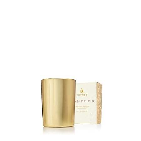 Thymes Votive Gold Candle- 2 Oz- Frasier Fir