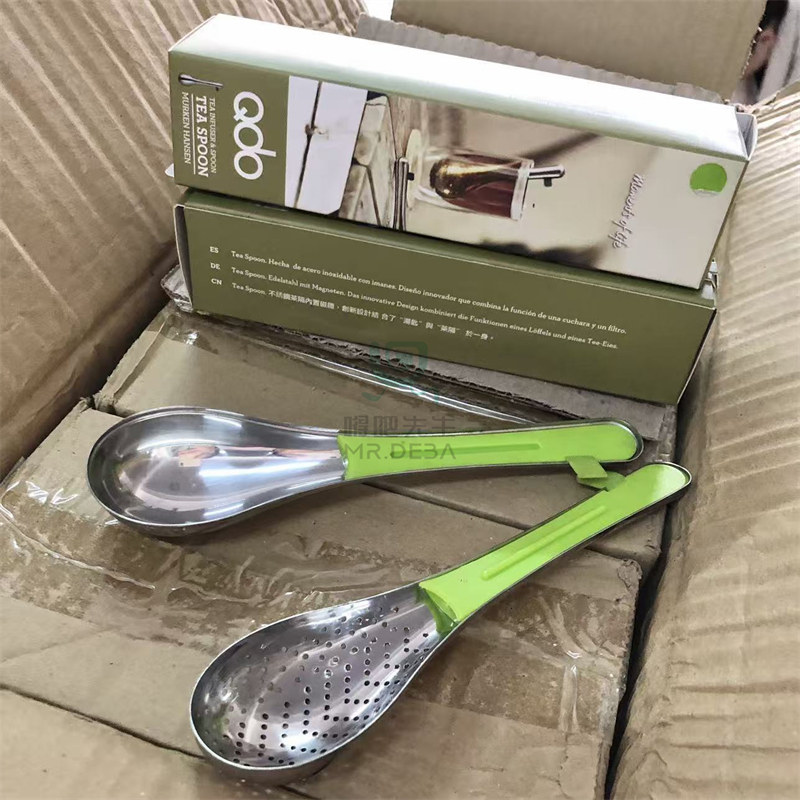 出口单！不锈钢磁吸茶叶过滤汤匙多功能滤茶器