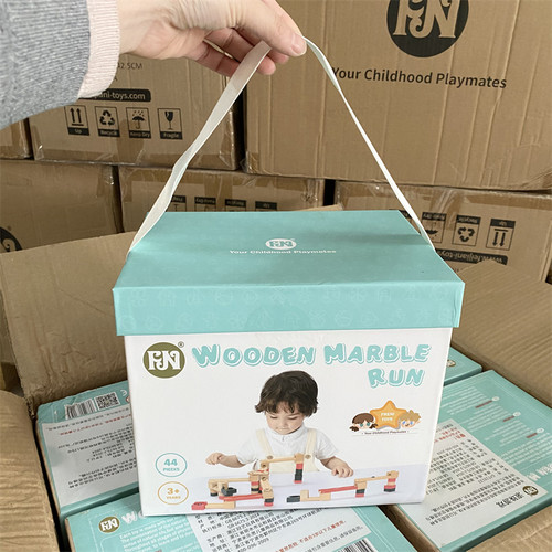 【瑕疵NO退】 儿童滚珠小人轨道亲子互动男女专注力益智玩具积木