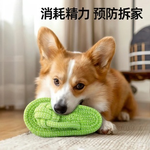 狗狗玩具磨牙耐咬绳结拖鞋 小中大型犬泰迪金毛比熊解闷宠物用品