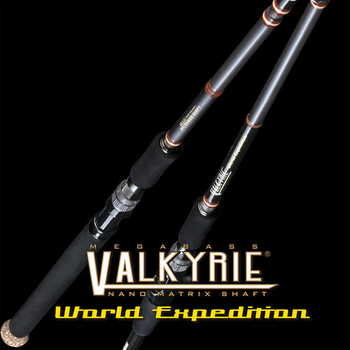 MEGABASS VALKYRIE女武神四节旅行竿 把手伸缩可变长度独节黑鱼杆