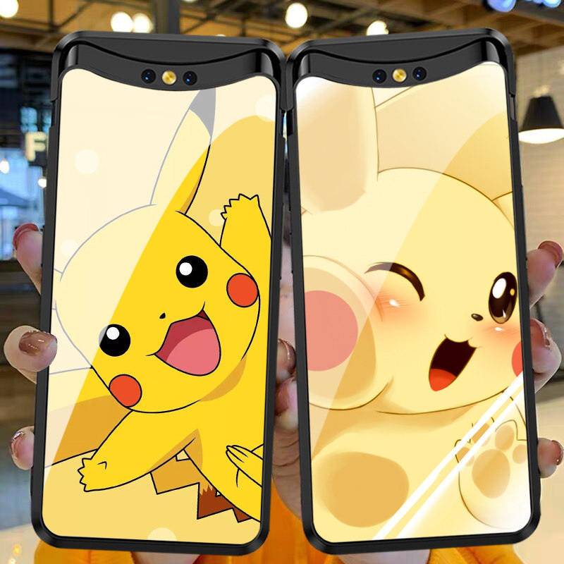 OPPO升降玻璃皮卡丘摔潮手机壳