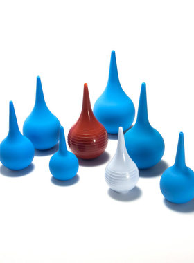 洗耳球 , 90ml, 蓝色, 磨砂面, 20个/盒 优质PVC 实验室仪器耗材