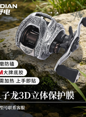 21/22子龙3D立体保护膜 火子龙渔轮水滴轮贴膜银狼贴纸3M底胶防刮