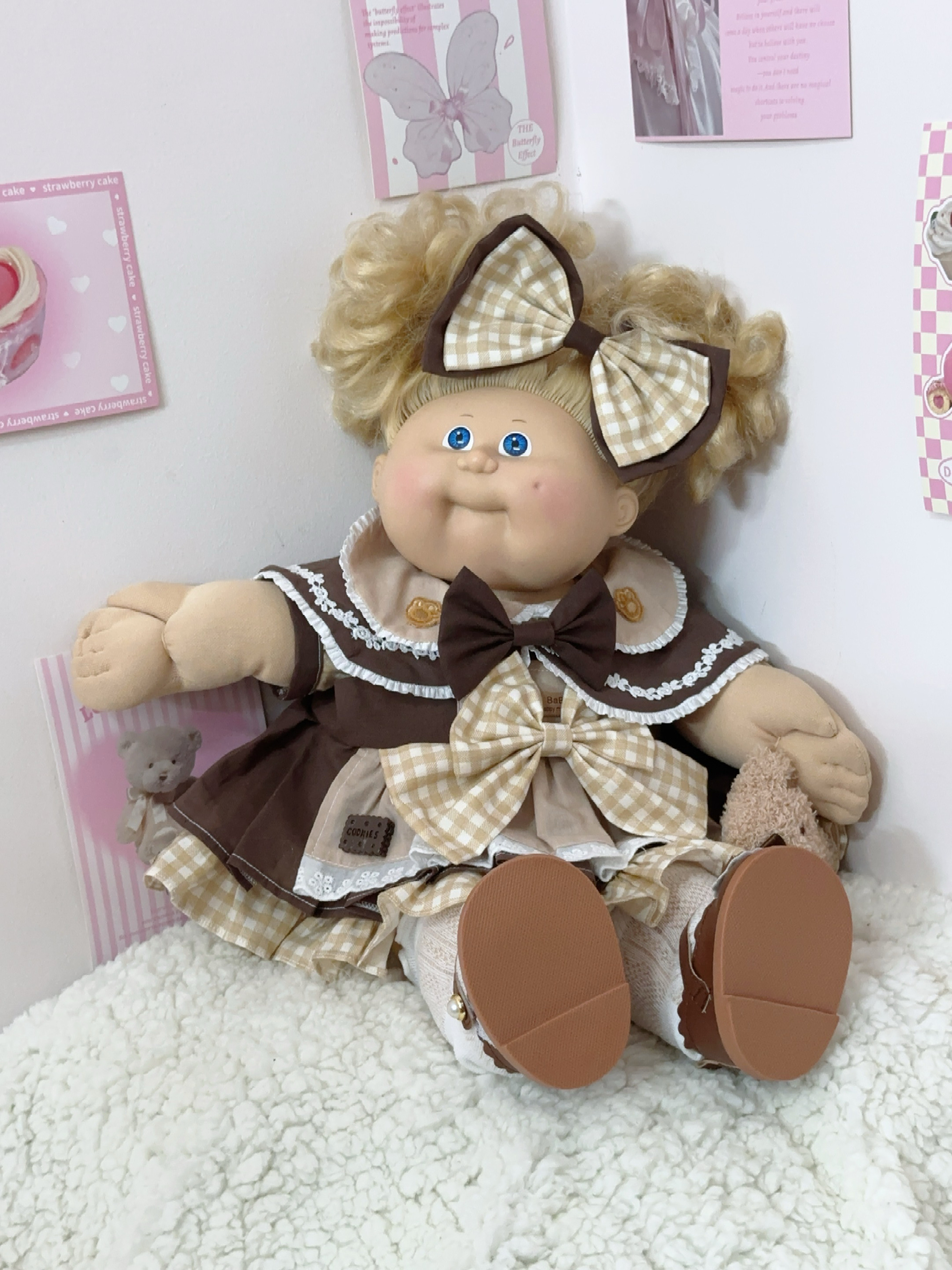 椰菜娃娃娃衣裙子衣服椰菜宝宝胶皮娃娃Cabbage Patch Kids古董娃