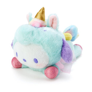 日本Sanrio正品帕恰狗PC狗Pochacco 毛絨公仔擺設禮物(獨角馬)