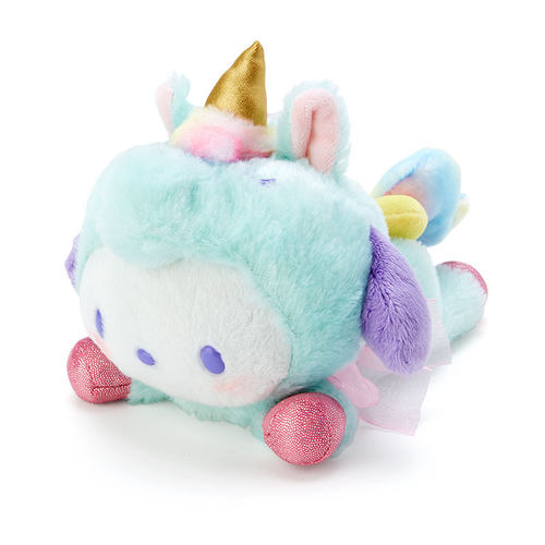 日本Sanrio正品帕恰狗PC狗Pochacco 毛絨公仔擺設禮物(獨角馬)