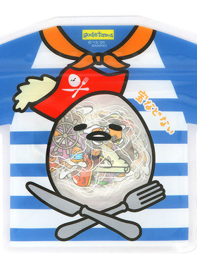 日本Sanrio正品Gudetama蛋黃哥 袋裝貼紙(T恤)