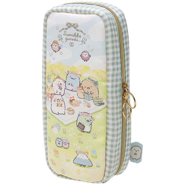 日本SanX正品Sumikko Gurashi角落生物 筆袋文具收納包-花畑