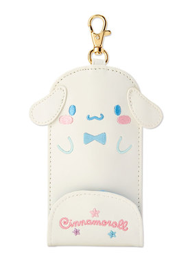日本Sanrio正品Cinnamoroll玉桂狗 伸縮鑰匙套匙扣包包掛件(Face)