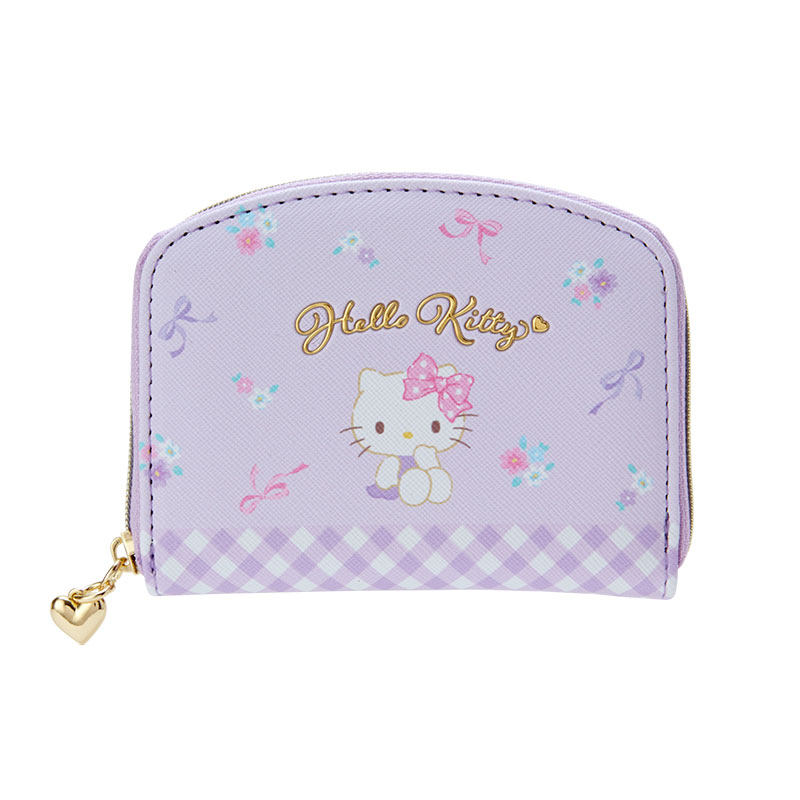 日本Sanrio正品Hello Kitty 零錢包硬幣包(花)
