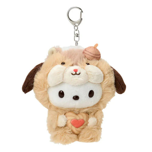 香港Sanrio正品PC狗Pochacco 毛公仔匙扣包掛件(松鼠)