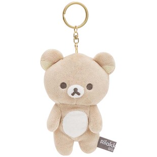 Basic 日本SanX正品 Rilakkuma鬆弛熊 毛絨公仔匙扣匙圈