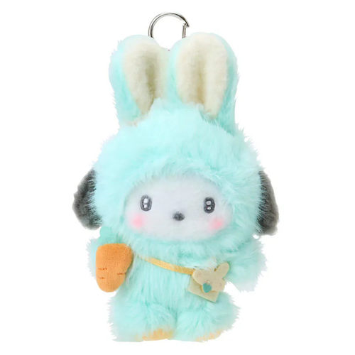 香港Sanrio正品PC狗Pochacco 毛絨公仔匙扣包掛件(復活兔)
