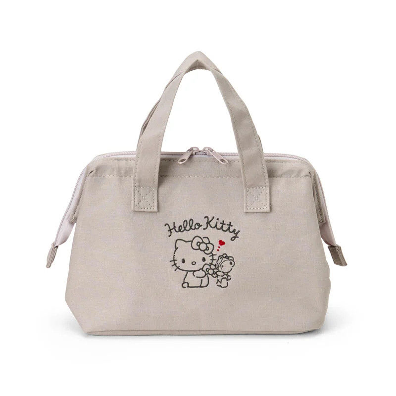 日本Sanrio正品Hello Kitty 保溫手提飯盒袋便當包
