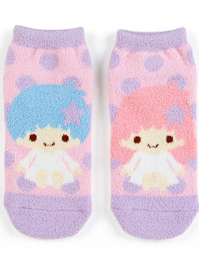 日本Sanrio正品Littletwinstars小雙星 毛毛短襪船襪