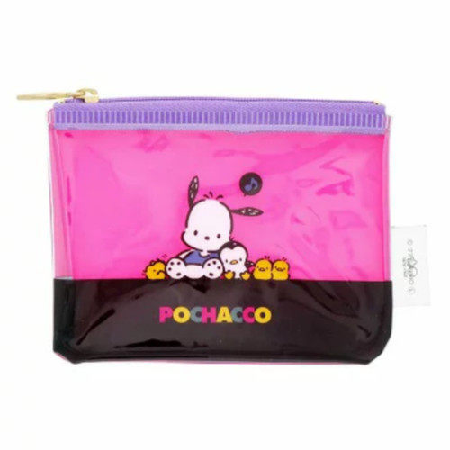 日本Sanrio正品PC狗Pochacco 透明零錢包硬幣包卡包(Retro) - 实物图