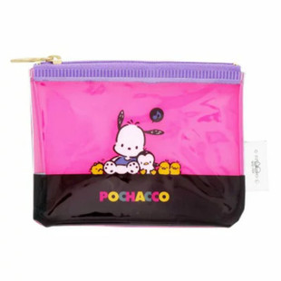 日本Sanrio正品PC狗Pochacco 透明零錢包硬幣包卡包(Retro)