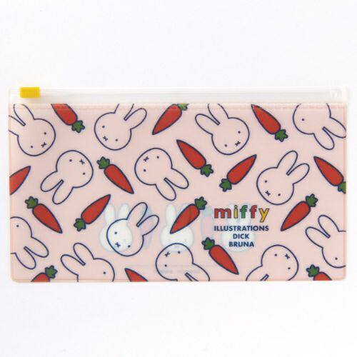 日本正品Miffy 文具輕便小筆袋(胡蘿蔔)