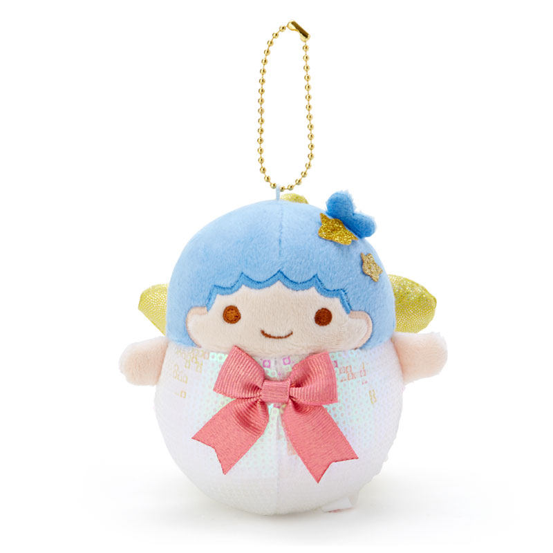 日本Sanrio正品LittleTwinStars小雙星KiKi 毛絨公仔包掛件(閃片)
