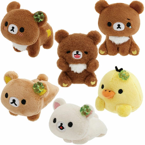 日本SanX正品Rilakkuma鬆弛熊 迷你毛絨公仔手玉(Warm)