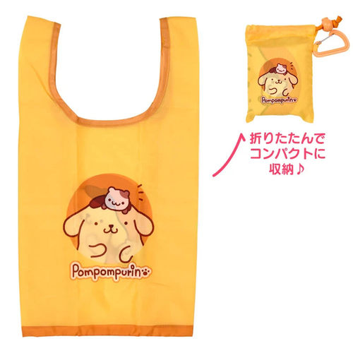日本Sanrio正品Pompompurin布甸狗 環保袋購物袋(Logo)S