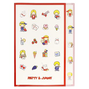 日本Sanrio正品Patty and Jimmy A4文件夾(Retro)
