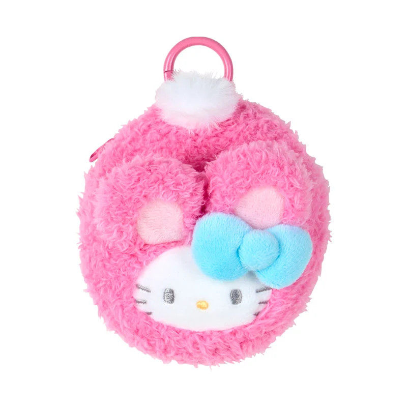 日本Sanrio正品Hello Kitty 毛絨零錢包收納包(復活兔)