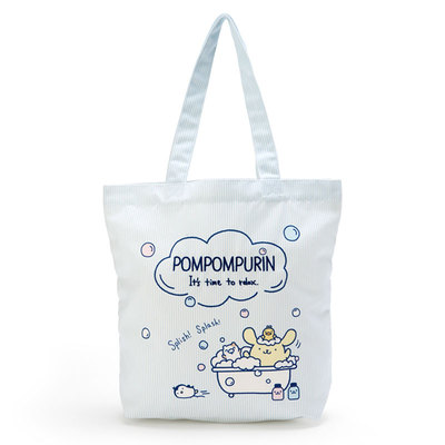 日本Sanrio正品Pompompurin布甸狗 單肩包手提包手挽袋(洗澡)