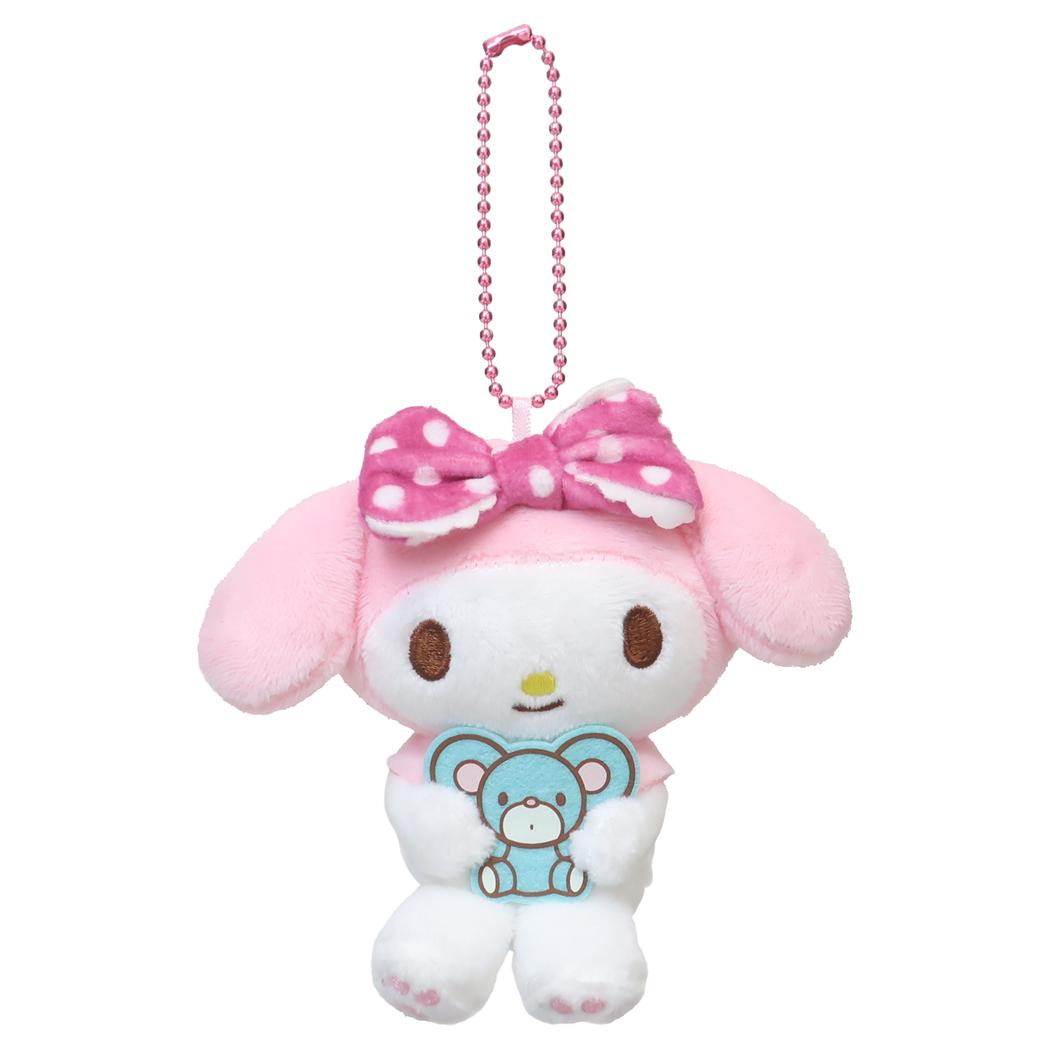日本Sanrio正品My Melody 毛絨公仔匙扣包掛件(Ribbon)A
