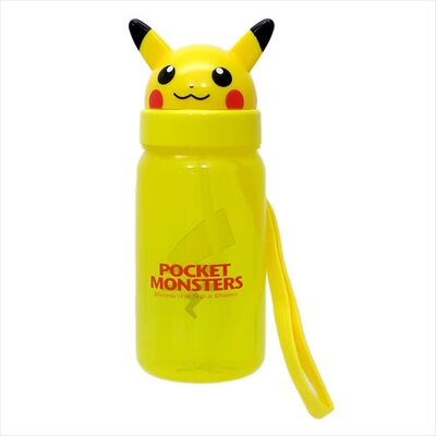 日本正品Pokemon口袋妖怪比卡超 兒童吸管運動水壺旅行水壺350ml