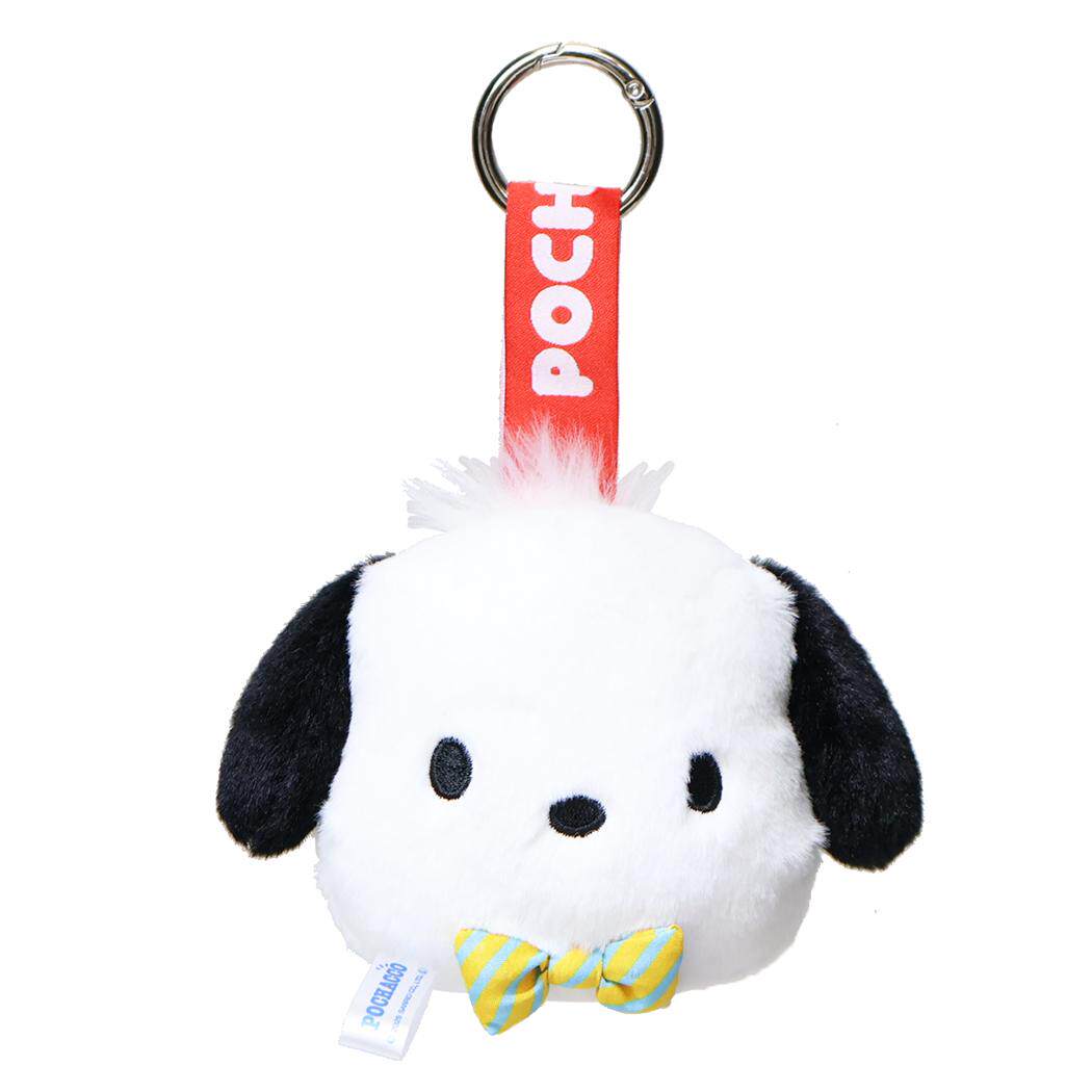 日本Sanrio正品PC狗Pochacco 毛絨匙扣包掛件Face Tag